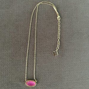 Kendra Scott Elisa Gold Pendant Necklace- Azalea Illusion